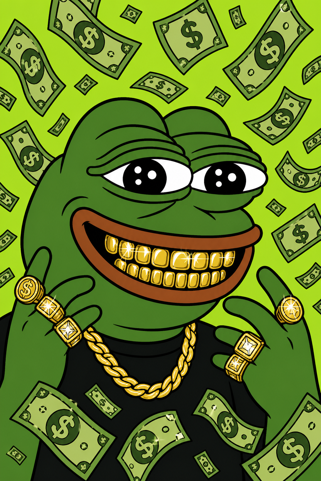 Bling CASHPEPE with gold grills