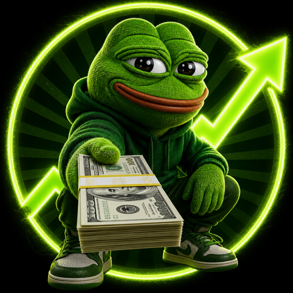 CASHPEPE 3D cash frog hero